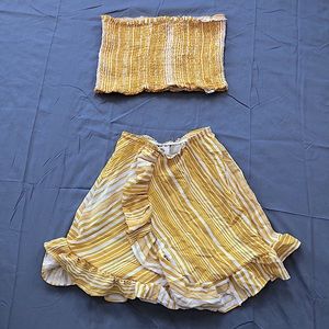 Strapless fitted tube top with FREE skirt